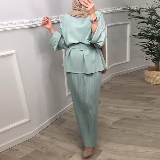 Ramadan Eid Mubarak Abaya Dubai Turkey Hijab Dress Muslim Se