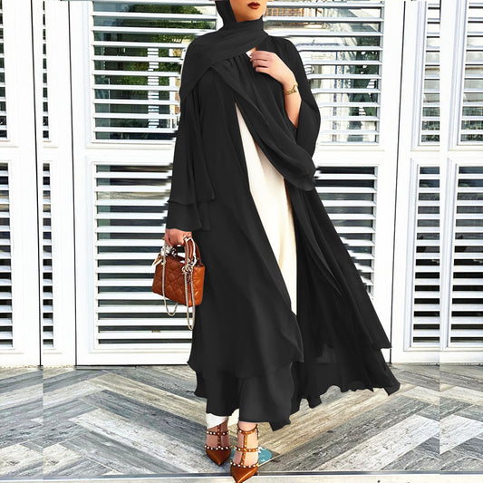 Latest Muslim Abaya Fashion Soft And Elegant Large