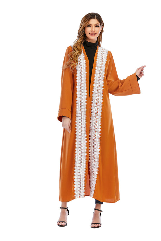 Muslim Abaya Cardigan Long Jacket Large Size Middle Eastern Robe Fashion Turkish Women