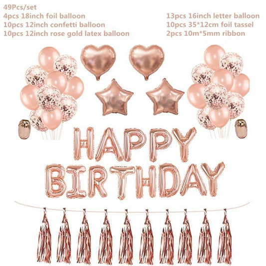 Weddin Birthday Party Happy Birthday Balloons