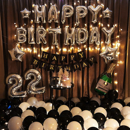 Happy Birthday Party Arrange Balloon Decoration Ball