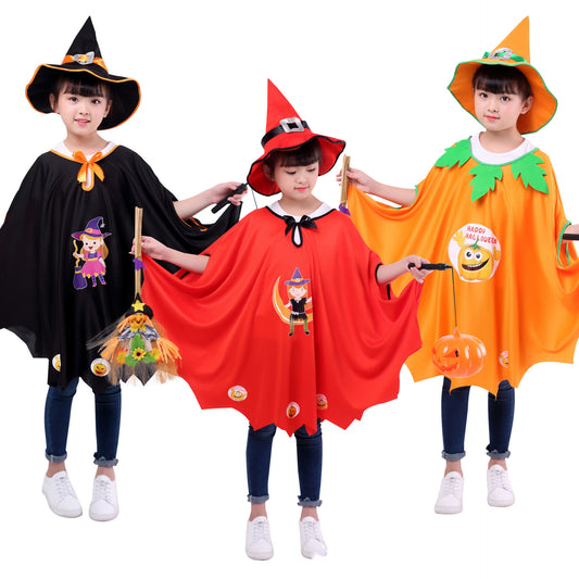 Halloween Children's Cloak Performance Costume Suit