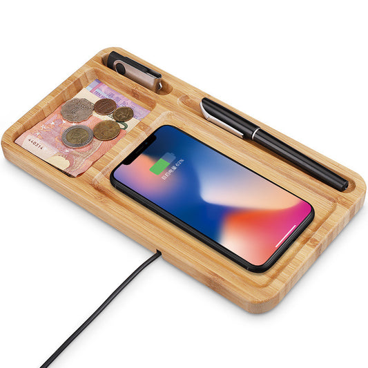Bamboo wood wireless charger
