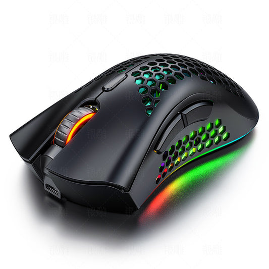 A3 Silent Wireless Rechargeable Hole Gaming Mouse