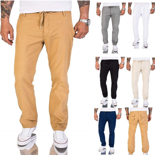 Men's Casual Pants Classic Solid Color