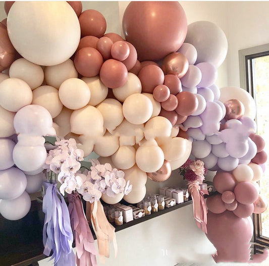 Morandi Balloon Chain Set Birthday