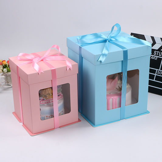 Transparent Solid Color Birthday Baking Packaging Box